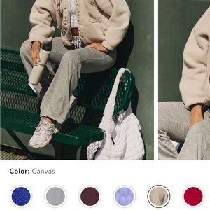 Free People Cream Sherpa Jacket